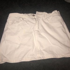Forever 21 white denim skirt
